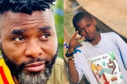 Nollywood Actor Ibrahim Chatta and his deceased son