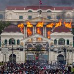 Nepal's parliament on fire