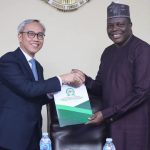 NBRDA’s Director General, Prof. Abdullahi Mustapha, during a courtesy visit to the Indonesian Ambassador to Nigeria, Bambang Suharto
