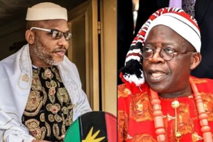 President Bola Ahmed Tinubu and Nnamdi Kanu