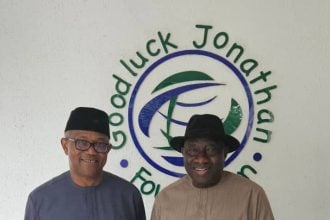 Peter Obi and former president Goodluck Jonathan