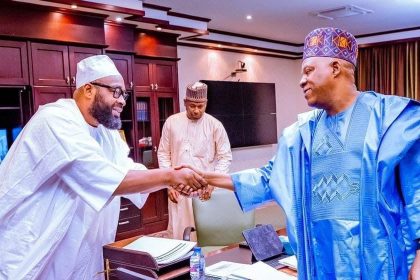 Kashim Shettima and Umaru Bago