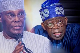 Former Vice President Atiku Abubakar and President Bola Ahmed Tinubu