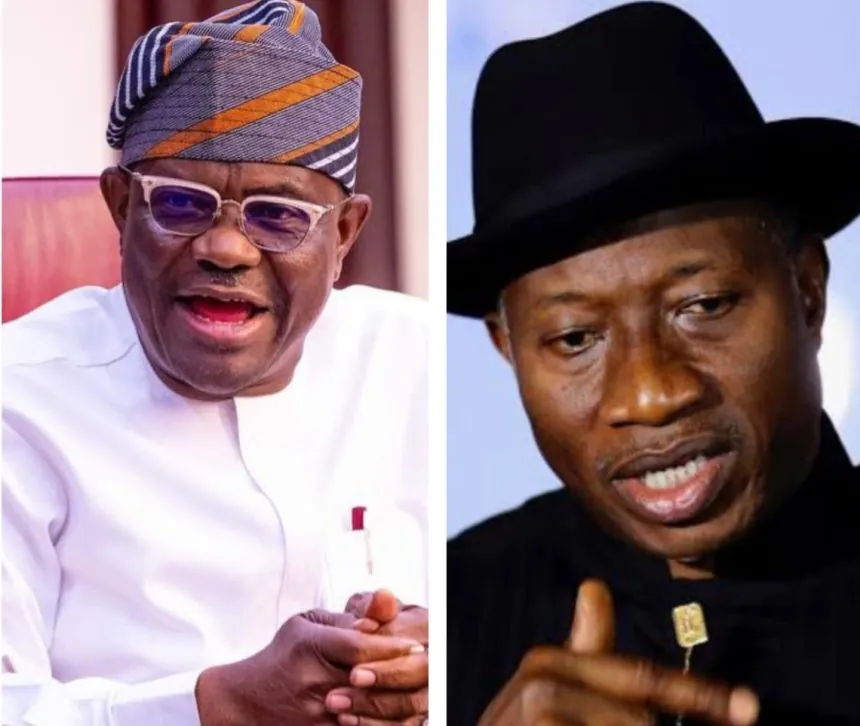 Nyesom Wike and Goodluck Jonathan picmix