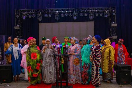 Minister of Women Affairs, Hajiya Imaan Sulaiman-Ibrahim with other participants at the townhall meeting