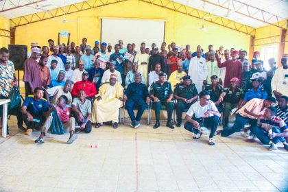 The Yobe State Police Command with scrap, waste dealers and stakeholders at sensitisation campaign