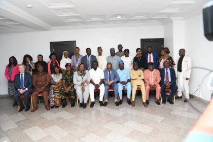 Minister of Youth Development, Comrade Ayodele Olawande and staff