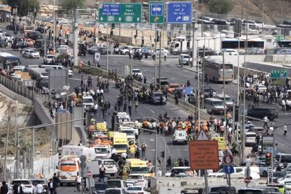 picture showing the shooting scene at jerusalem