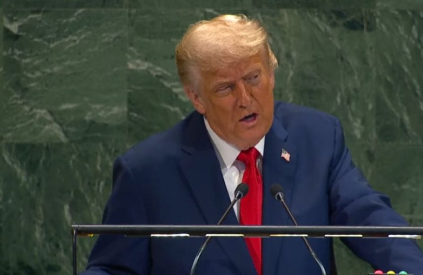 President Donald Trump at United Nations