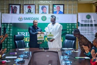 CAC Registrar-General, Hussaini Ishaq Magaji AND Dr. Charles Odiil, Director-General of SMEDANi