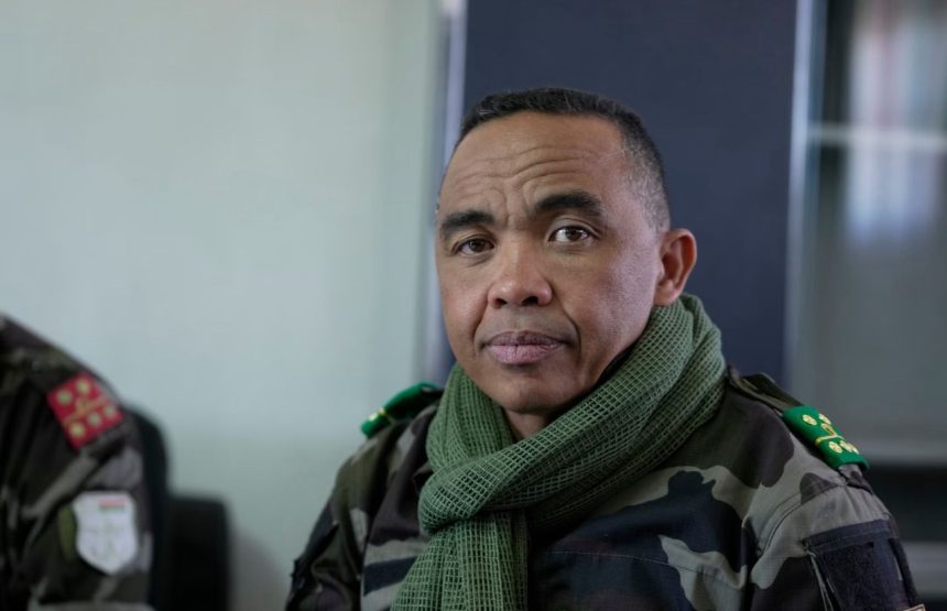 Madagascar military leader, Army Colonel Michael Randrianirina