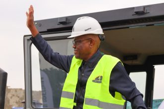 FCT Minister Nyesom Wike waving