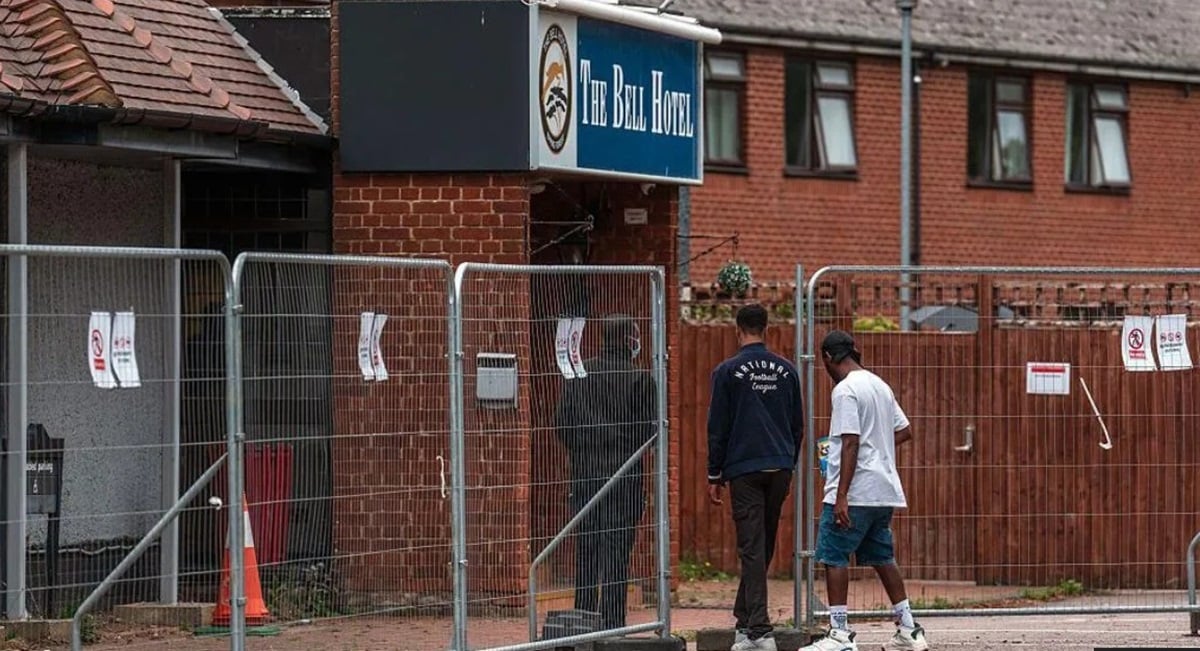 The Bell hotel entrance
