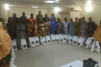 Foundation distributes food items