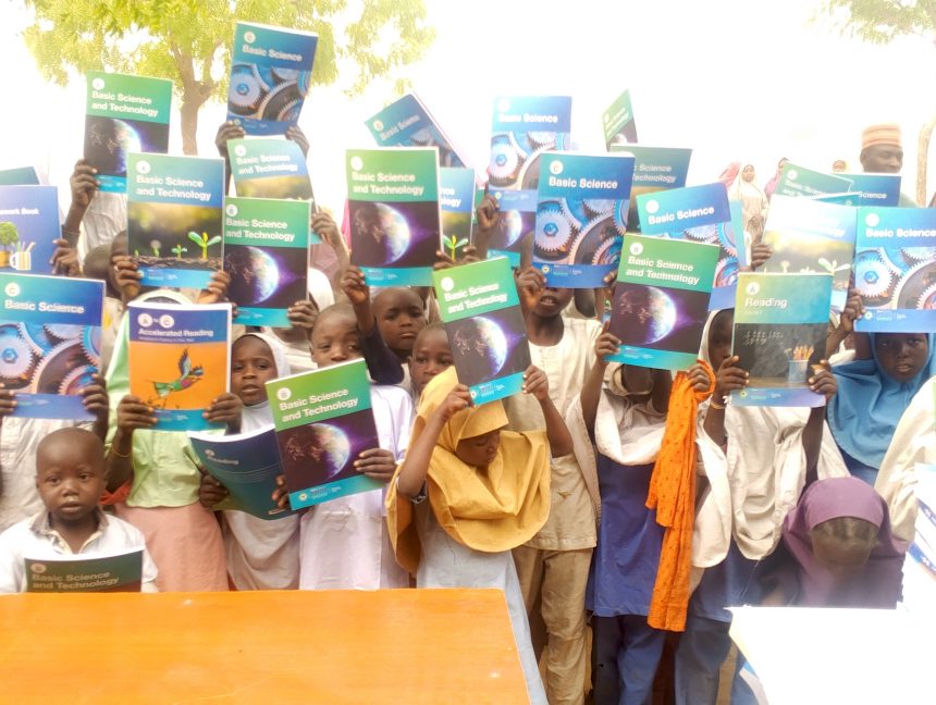JigawaUNITE book distribution ceremony held at Ansaruddeen Primary School, Kiyawa Local Government Area.
