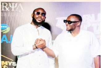 TommysPartyHouse and Iwaju at All White Christmas party