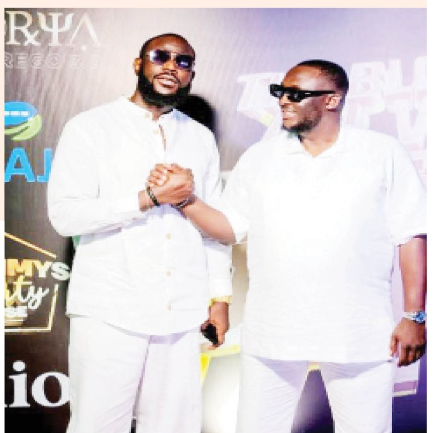 TommysPartyHouse and Iwaju at All White Christmas party