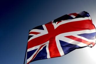 banking through UK UK flag