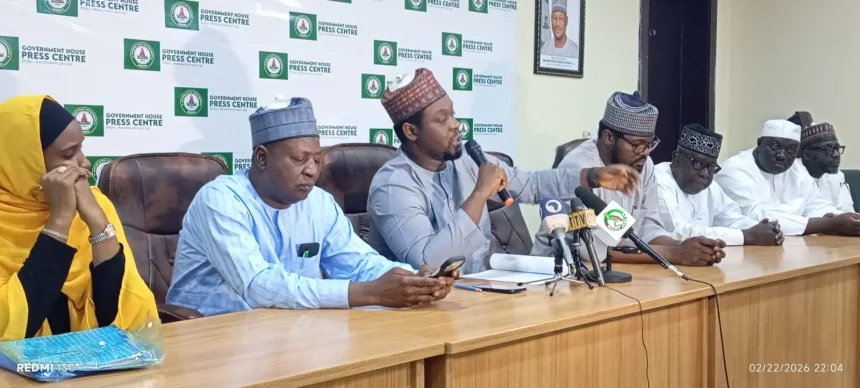 The Chairman of the Appeal Committee, Sadiq Mohammed-Ali, fielding questions during a press conference in Katsina