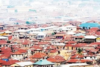 brown-roof houses in Ibadan