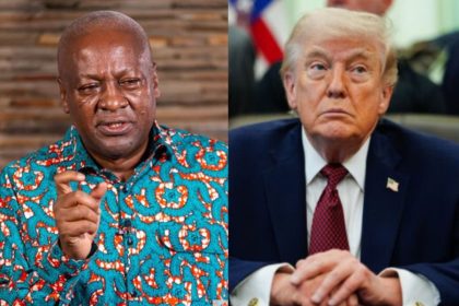 President John Dramani Mahama and Donald Trump