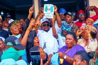 Ajadi in an excited mood as he picks APM senatorial forms