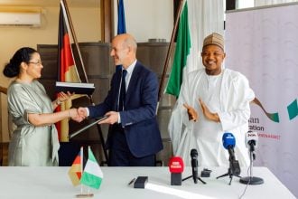 The Minister of Budget and Economic Planning, Senator Abubakar Bagudu, and the Minister of State, Dr Doris Uzoka-Anite, joined senior officials of the German Government