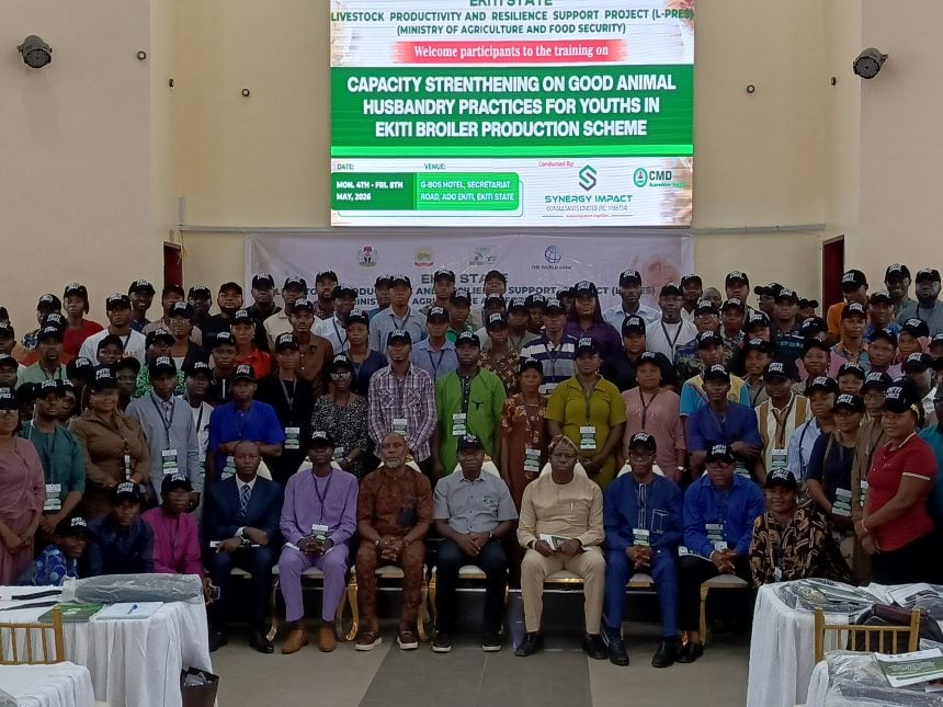 opening of a training programme on good animal husbandry practices for participants of the Ekiti Broiler Production Scheme (EBOPS) and other stakeholders.