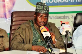 The Minister of State for Agriculture and Food Security and Supervising Minister for Cooperatives Affairs, Senator. Aliyu Sabi Abdullahi