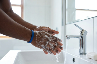 washing hands