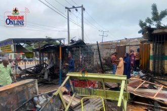 shops at Nigerian Railway shopping complex, Ibadan