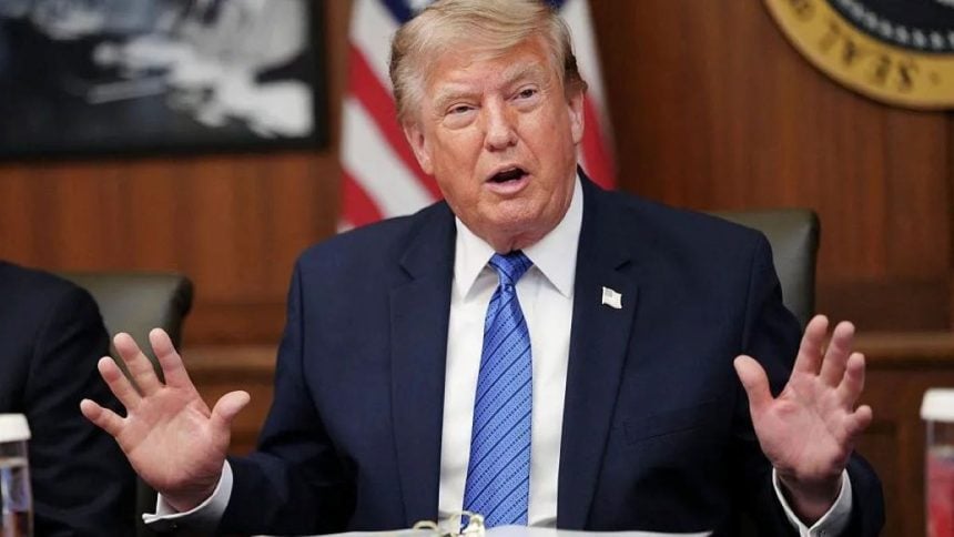 Donald Trump speaking at a campaign rally in Youngstown, Ohio, on October 12, 2026.