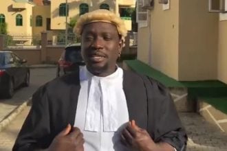 VeryDarkMan dressing as a lawyer