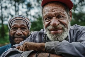 Two ageing men