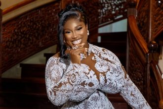 Damilola Oni’s outfit to ‘A Mama Deola Wedding Story’ premiere