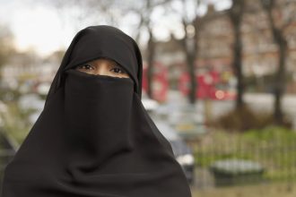 Woman wearing Niqab