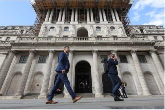 Bank of England headquarters in London amid interest rate concerns