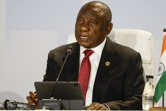 South African President Cyril Ramaphosa