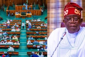 Tinubu with House of Reps members