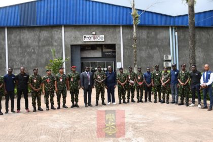COAS visit to PROFORCE Group office complex in Ogun State
