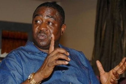 Gabriel Suswam gesticulating