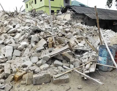 Scores escape death as storey building under construction collapses in Delta