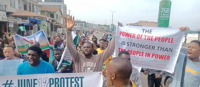 3 arrested protesters, June 12, Ibadan protest