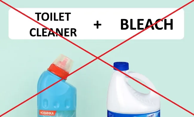 mixing toilet cleaner with bleach
