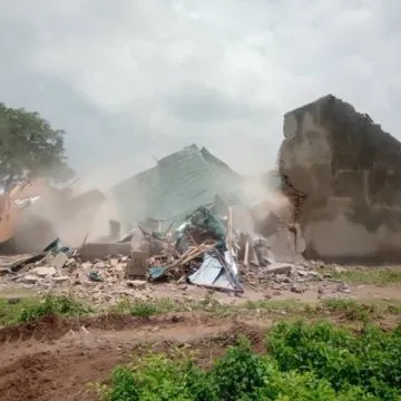 illegal residential houses demolished 