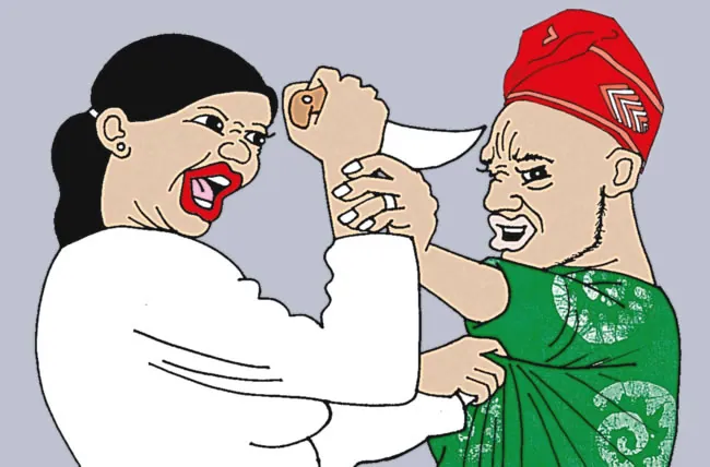 ‘My wife always drew knife at me