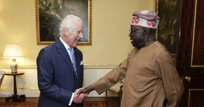 Tinubu visits King Charles