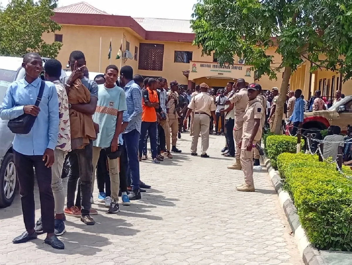Illegal foreigners arrested by Immigration in Kano,
