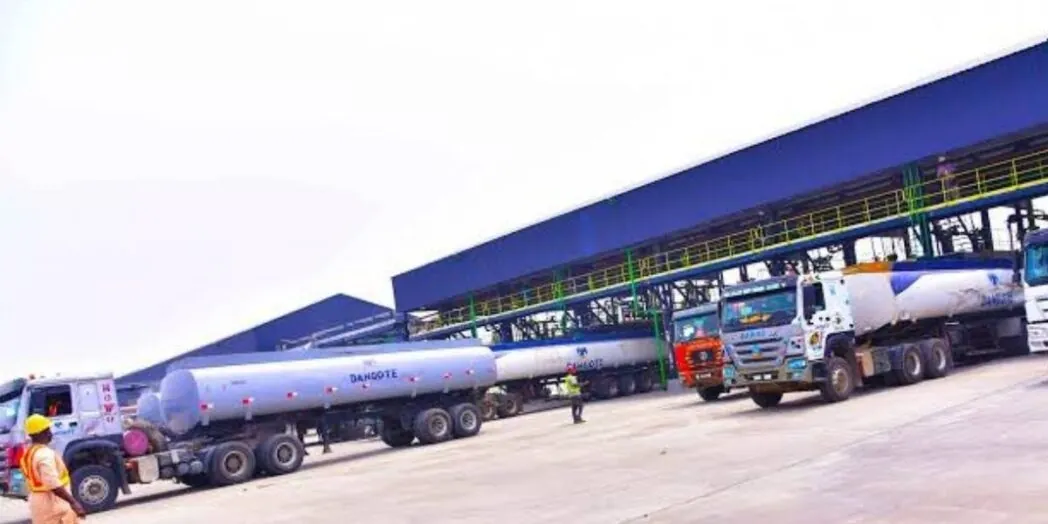tankers loading at Dangote Refinery