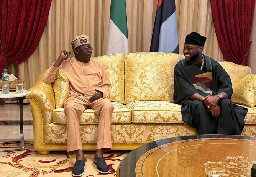 PHOTOS: Gov Adeleke, Davido visit Tinubu in Lagos